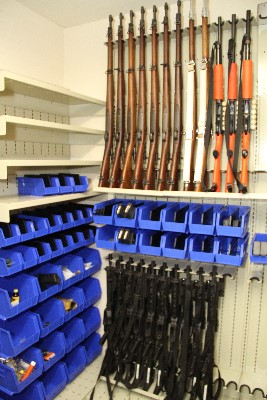 Weapon Shelving installed at PD