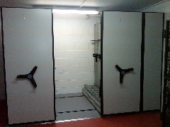 Mobile Weapon Shelving System